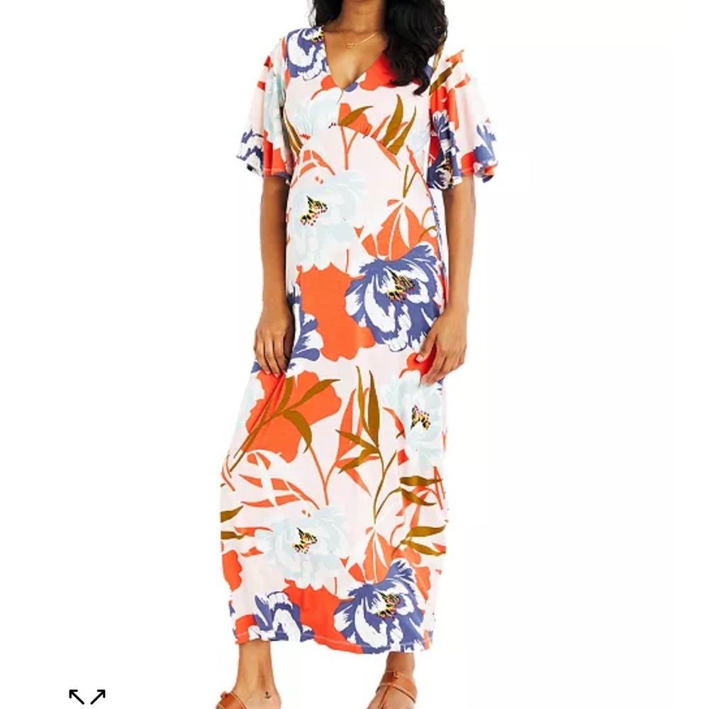 A Pea in the Pod Maternity Floral Dress, size Medium